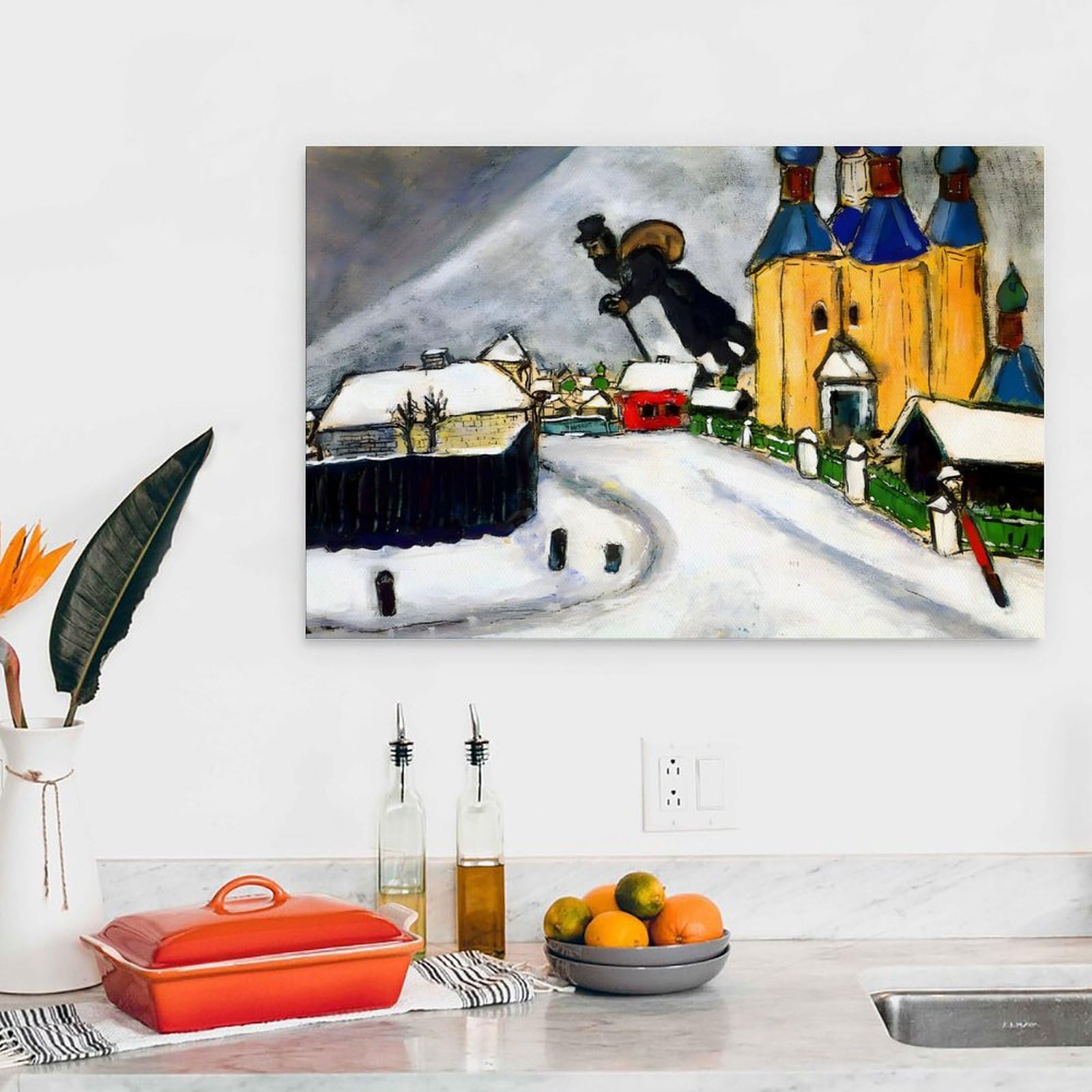 Amazon.co.jp: ヴィテプスクの上のマルク・シャガール 1914 年頃に